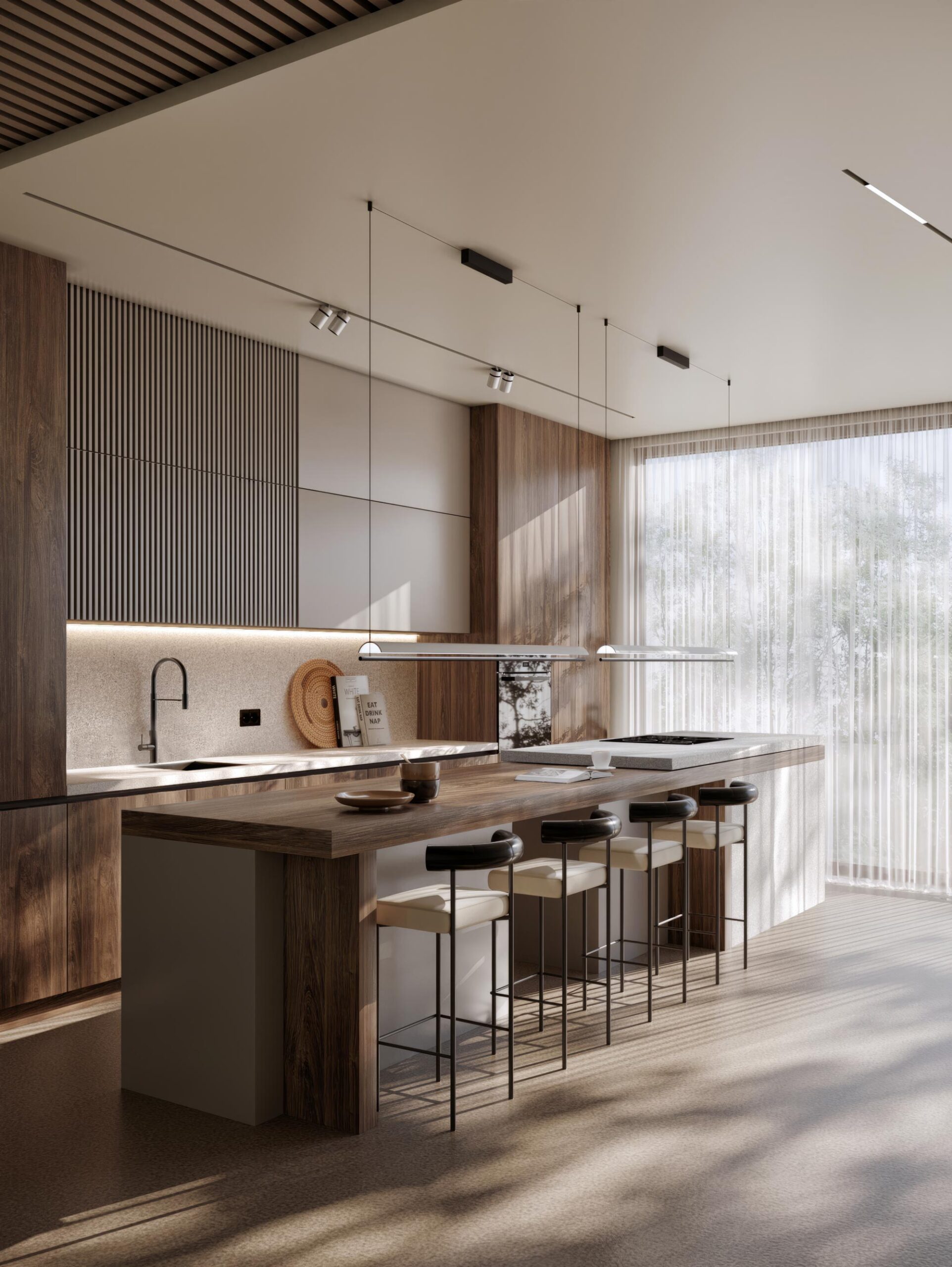 kitchen design and 3d rendering