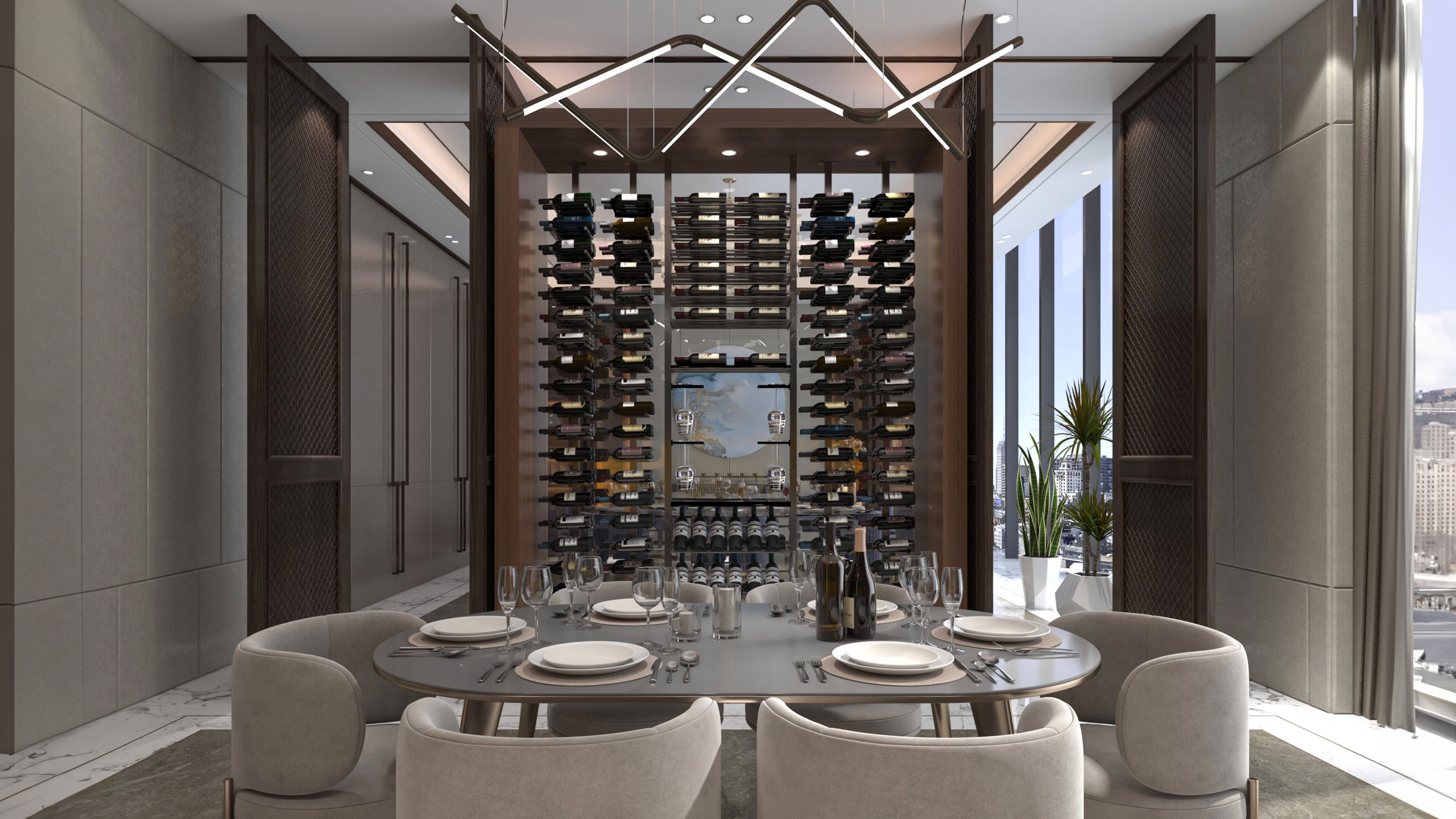 modern interior design of a condo in los Angeles ca